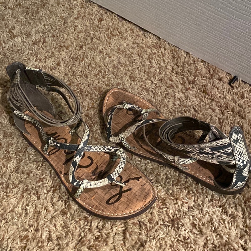 Snakeskin sandals